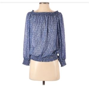 Michael Kors Blue/Silver Top Small